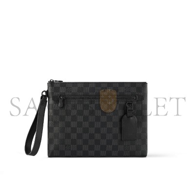 LOUIS VUITTON TAKEOFF POUCH DAMIER GRAPHITE N40504 (30*22*5cm)
